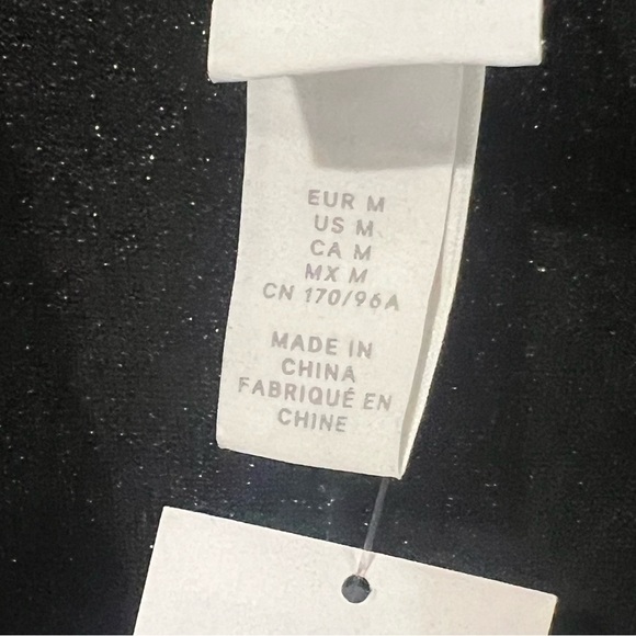 H&M Ladies Black Evening Sparkle
Ruched Front Dress Size Medium New
With Tags - Picture 7 of 9